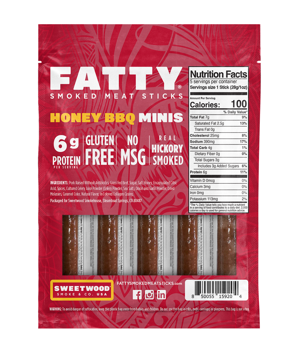 Fatty honey bbq mini 1 oz back pack